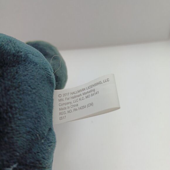 Halloween Vampire Bat Teddy Bear Plush Toy Purple Black White Boo Hallmark - Picture 4 of 6